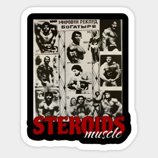 Steroids Muscle Sticker